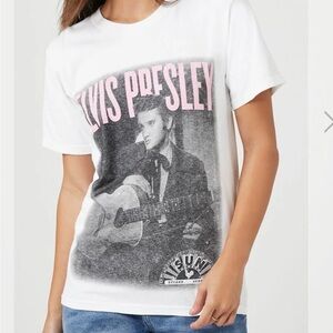Prince Peter Collection Elvis Presley Graphic Tee - White and Pink size M